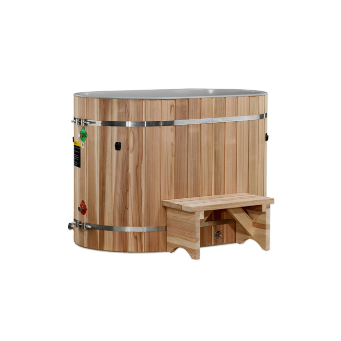 DCT Oval Barrel Tub (50-P) Pacific Cedar - 3/4 IN-OUT without Motor