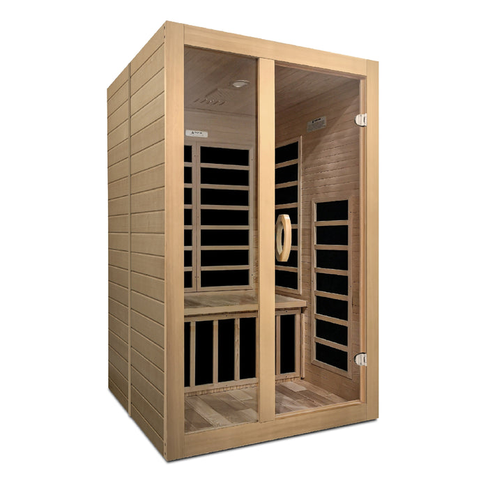Dynamic "Santiago" 2 Person Low EMF FAR IR Sauna (DYN-6209-01)