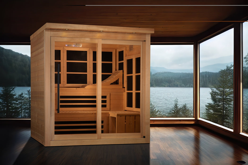 Golden Designs 6 Person Near Zero EMF Far IR Sauna (GDI-6996-02)