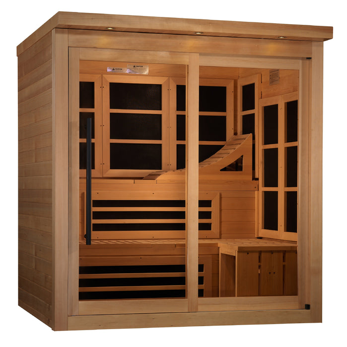 Golden Designs 6 Person Near Zero EMF Far IR Sauna (GDI-6996-02)