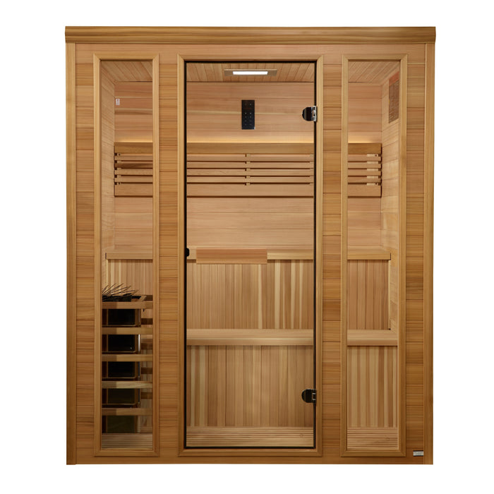 Golden Designs "Engelberg" 6 Person Traditional Steam Sauna (GDI-7060-01)