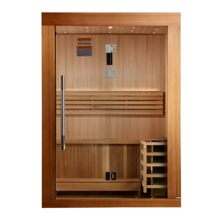 Golden Designs Updated "Sundsvall" 2 Person Traditional Sauna (GDI-7289-02)