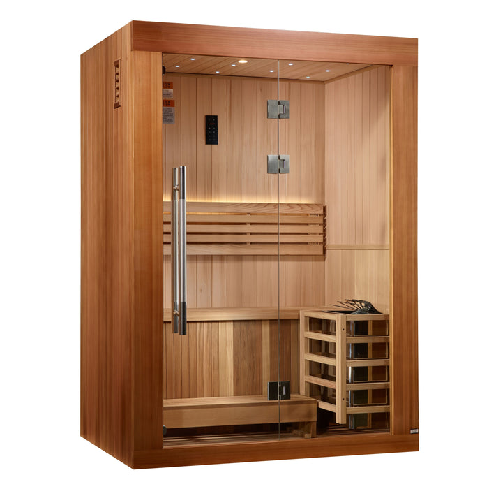 Golden Designs Updated "Sundsvall" 2 Person Traditional Sauna (GDI-7289-02)
