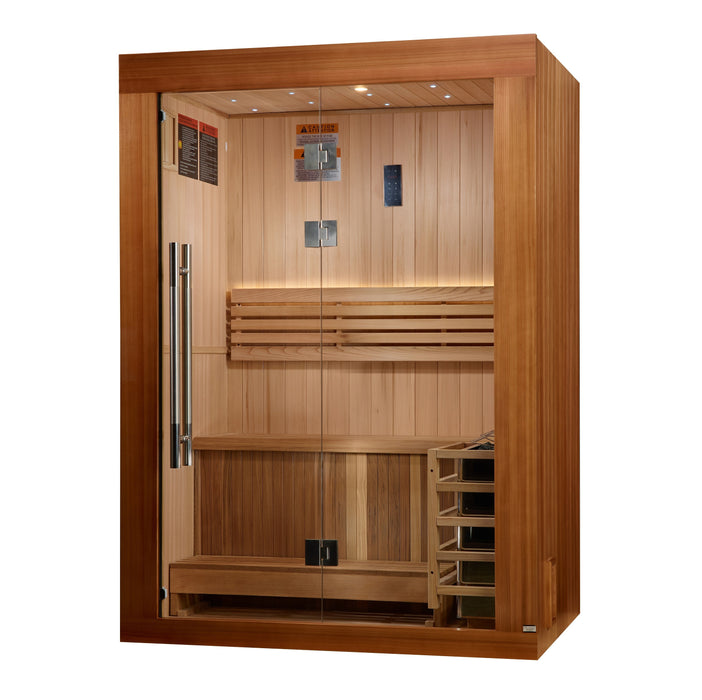 Golden Designs Updated "Sundsvall" 2 Person Traditional Sauna (GDI-7289-02)