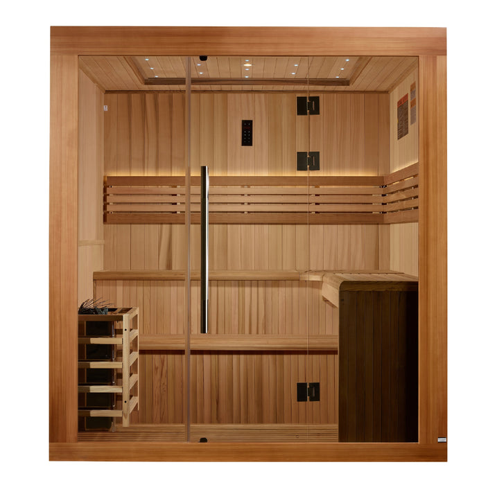 Golden Designs Updated "Osla" 6 Person Traditional Sauna (GDI-7689-02)
