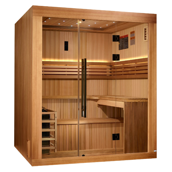 Golden Designs Updated "Osla" 6 Person Traditional Sauna (GDI-7689-02)