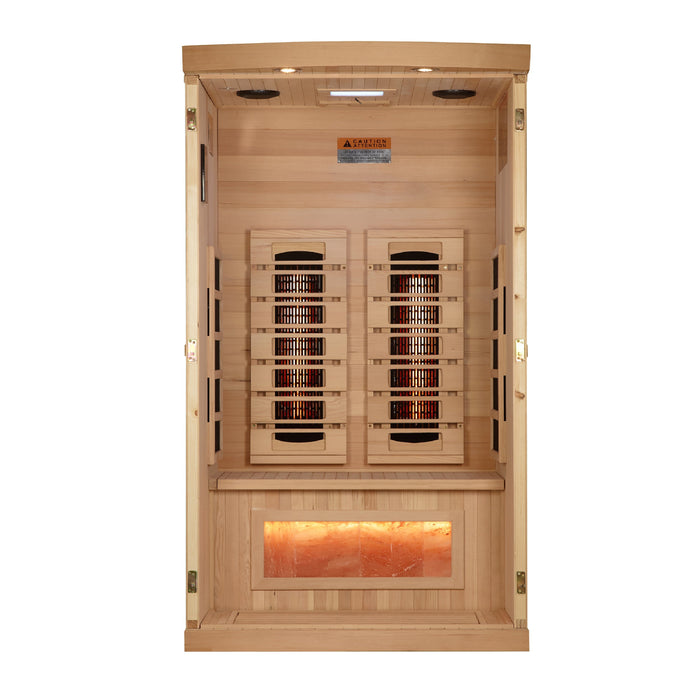 Golden Designs "Reserve Edition" 1 Person Full Spectrum with Himalayan Salt Bar (GDI-8010-03)