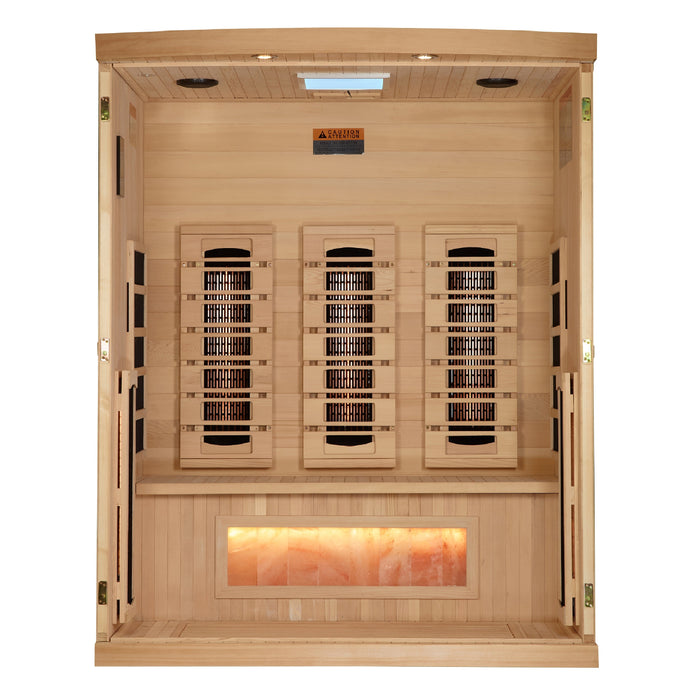 Golden Designs "Reserve Edition" 3 Person Full Spectrum with Himalayan Salt Bar (GDI-8030-03)