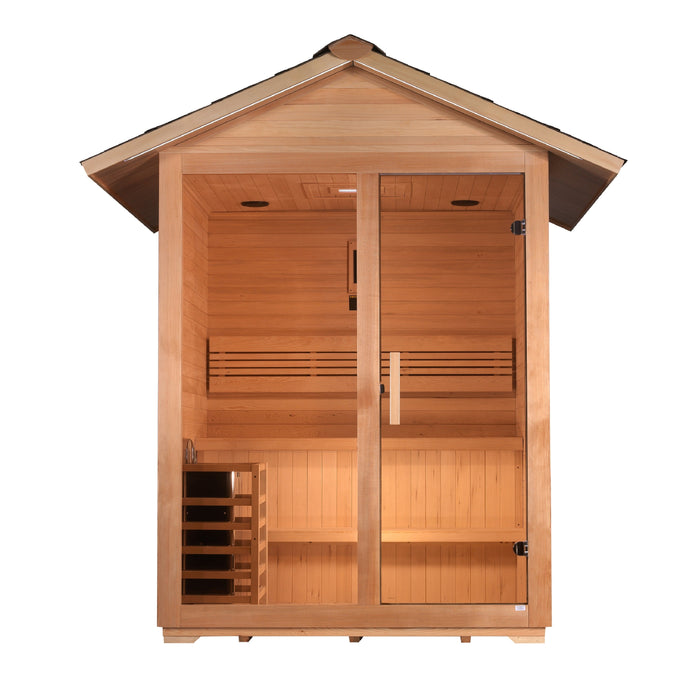 Golden Designs "Arlberg" 3 Person Traditional Outdoor Sauna (GDI-8103-01)