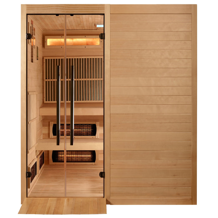 Golden Designs "Toledo" 6 Person Hybrid Sauna (Indoor) Full Spectrum and Harvia Traditional Stove (GDI-8360-01)