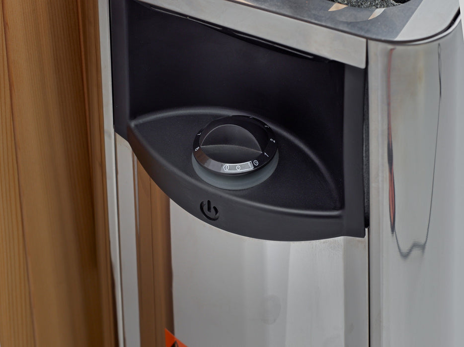 Golden Designs "Gargellen" 5 Person Hybrid (PureTech™ Full Spectrum IR or Traditional Stove) Outdoor Sauna (GDI-8125-01)