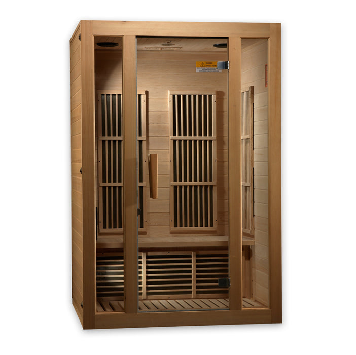 Maxxus 2 Person Near Zero EMF FAR IR Sauna (MX-J206-01-ZF)