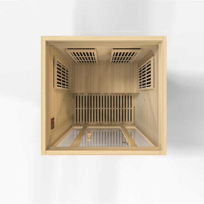 Maxxus 2 Person Near Zero EMF FAR IR Sauna (MX-J206-01-ZF)