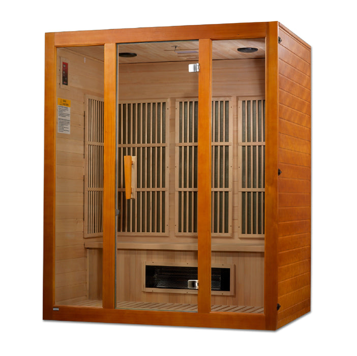 Maxxus "Alpine" Dual Tech 3 person Low EMF FAR IR Sauna (MX-J306-02S)