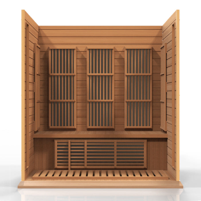 Maxxus 3 Red Cedar Person Low EMF FAR IR Sauna (MX-K306-01 CED)