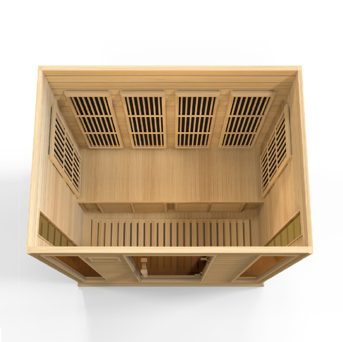 Maxxus 4 Person Low EMF FAR Infrared Carbon Canadian Hemlock Sauna (MX-K406-01)