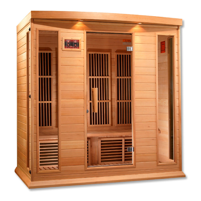 Maxxus 4 Person Low EMF FAR Infrared Carbon Canadian Hemlock Sauna (MX-K406-01)