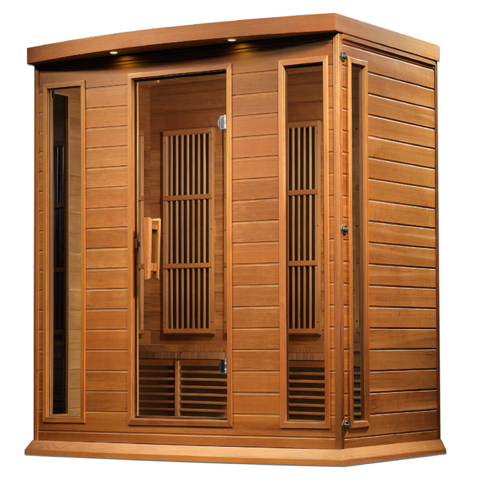 Maxxus 4 Person Low EMF FAR Infrared Carbon Canadian Red Cedar Sauna (MX-K406-01 CED)