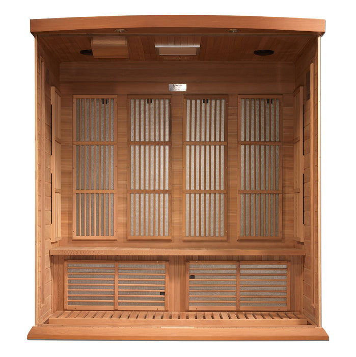 Maxxus 4 Person Low EMF FAR Infrared Carbon Canadian Red Cedar Sauna (MX-K406-01 CED)