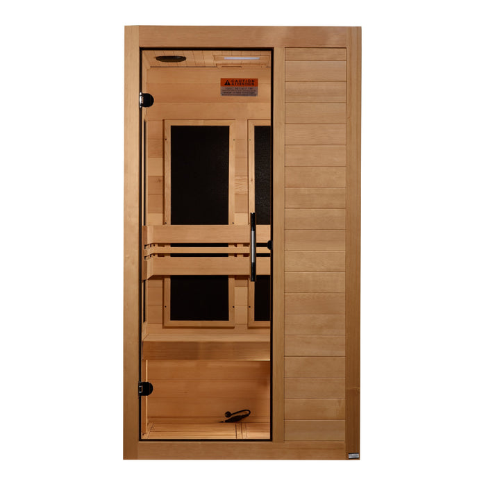 Maxxus "S-Line" 1 Person Ultra Low EMF FAR IR Sauna (MX-S106-01 Elite)
