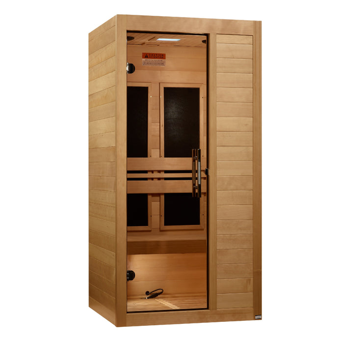 Maxxus "S-Line" 1 Person Ultra Low EMF FAR IR Sauna (MX-S106-01 Elite)