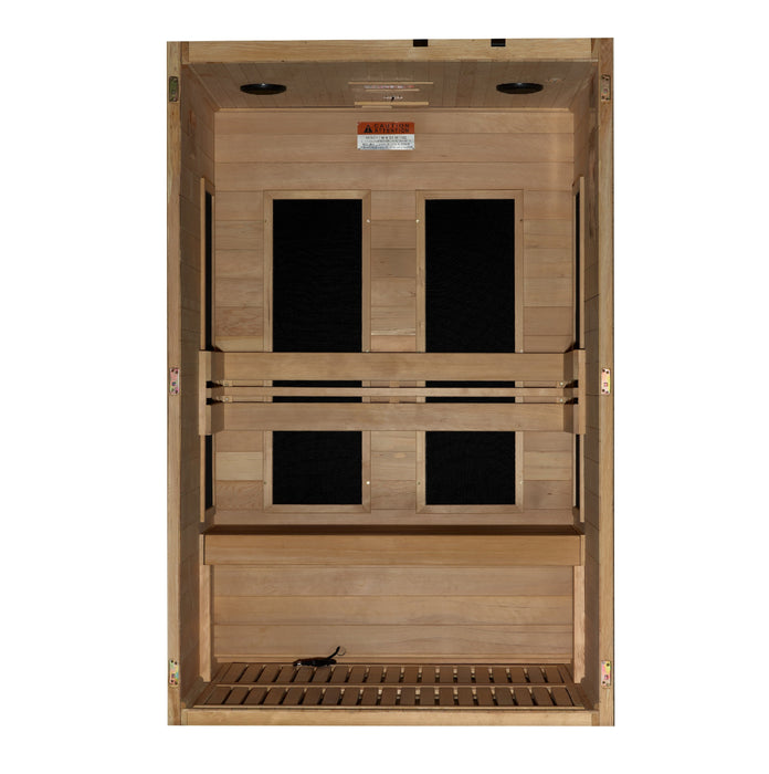 Dynamic "Lucca" 2 Person Low EMF FAR IR Sauna (DYN-6215-05)